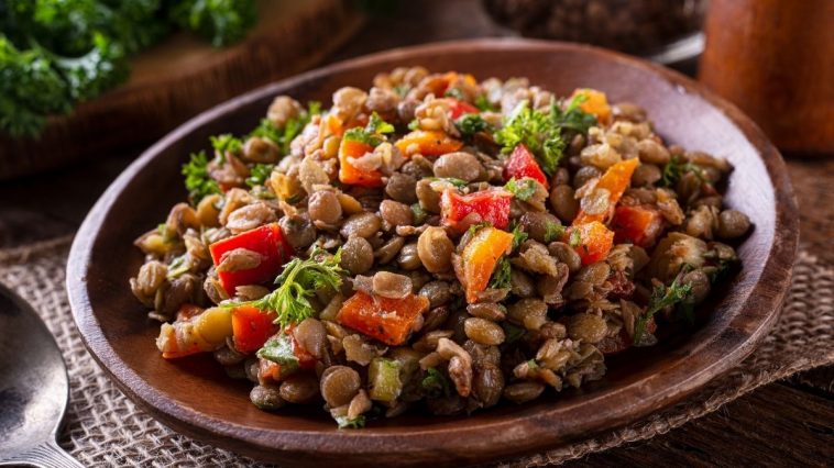 yeşil mercimek salatası